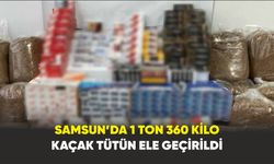Samsun’da 1 ton 360  kilo kaçak tütün ele geçirildi