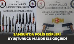 Samsun’da polis ekipleri uyuşturucu madde ele geçirdi
