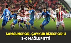 Samsunspor, Çaykur Rizespor’u 3-0 mağlup etti.