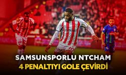 Samsunsporlu Ntcham, kullandığı 4 penaltıyı da gole çevirdi