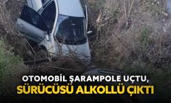 Amasya’da otomobil şarampole uçtu, sürücüsü alkollü çıktı