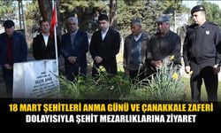 Alaçam'da 18 Mart Şehitleri Anma Günü ve Çanakkale Zaferi dolayısıyla şehit mezarlıklarına ziyaret