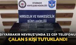 Diyarbakır Nevruz’unda 22 cep telefonu çalan 5 kişi tutuklandı