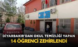 Diyarbakır’da okul temizliği yapan 14 öğrenci zehirlendi