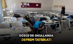 Düzce’de okullarda deprem tatbikatı