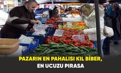 Samsun’da pazarın en pahalısı kıl biber, en ucuzu pırasa