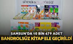 Samsun’da 10 bin 679 adet bandrolsüz kitap ele geçirildi