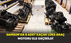 Samsun’da 8 adet kaçak lüks araç motoru ele geçirildi
