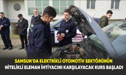 Samsun'da Elektrikli otomotiv sektörünün nitelikli eleman ihtiyacını karşılayacak kurs başladı