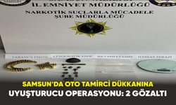 Samsun'da oto tamirci dükkanına uyuşturucu operasyonu: 2 gözaltı