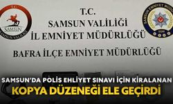 Samsun’da polis ehliyet sınavı için kiralanan kopya düzeneği ele geçirdi