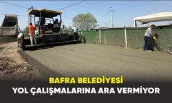 Bafra Belediyesi Yol Çalışmalarına Ara Vermiyor