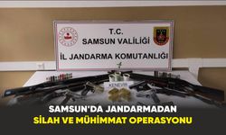 Samsun'da jandarmadan silah ve mühimmat operasyonu