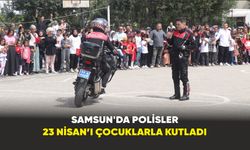 Samsun'da polisler 23 Nisan’ı çocuklarla kutladı