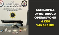 Samsun’da uyuşturucu operasyonu: 2’si kadın 6 kişi yakalandı