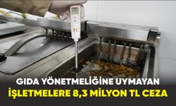 Samsun’da Gıda yönetmeliğine uymayan işletmelere 8,3 milyon TL ceza