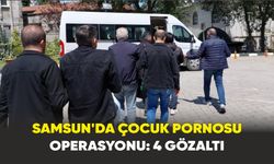 Samsun’da çocuk pornosu operasyonu: 4 gözaltı