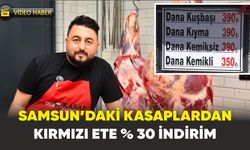 Samsun’daki kasaplardan kırmızı ete yüzde 30 indirim