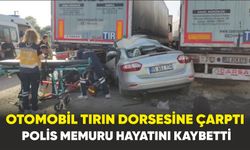 Samsun'da otomobil tırın dorsesine çarptı