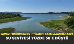 Samsun’un barajda su seviyesi yüzde 38’e düştü