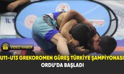 U11-U13 Grekoromen Güreş Türkiye Şampiyonası Ordu’da başladı