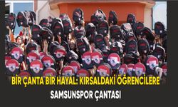 Öğrencilere  Samsunspor çantasıyla eğitime destek