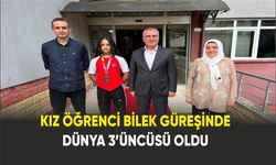 Kız Öğrenci bilek güreşinde dünya 3’üncüsü oldu