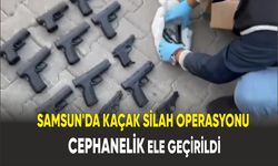 Samsun'da Eş Zamanlı Kaçak Silah Operasyonu: 4 Gözaltı Cephanelik Ele Geçirildi
