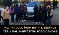 Bafra Kız Anadolu İmam Hatip Lisesi’nde Yerli Malı Haftası’na TOGG Damgası