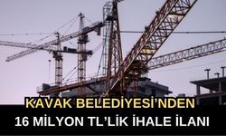 Kavak Belediyesi’nden 16 Milyon TL’lik İhale İlanı