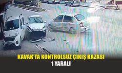 Kavak’ta Kontrolsüz Çıkış Kazası 1 Yaralı