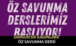 Samsun'da kadınlara öz savunma dersi