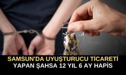 Samsun'da Uyuşturucu Ticareti Yapan Şahsa 12 Yıl 6 Ay Hapis