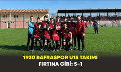 1930 Bafraspor U15 Takımı Fırtına Gibi: 5-1