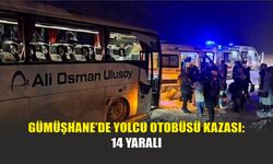 Gümüşhane’de Yolcu Otobüsü Kazası: 14 Yaralı
