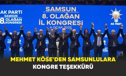 Mehmet Köse'den Samsunlulara Kongre Teşekkürü