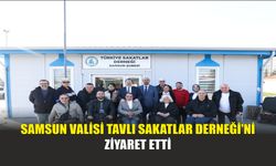 Samsun Valisi Tavlı Sakatlar Derneği'ni ziyaret etti