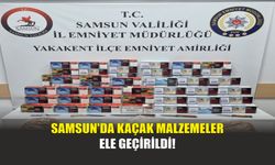 Samsun'da Kaçak Malzemeler Ele Geçirildi!