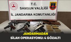 Samsun’da Jandarmadan silah operasyonu: 4 gözaltı