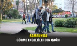 Samsun’da Görme Engellilerden Çağrı