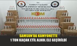 Samsun’da Kamyonette 1 Ton Kaçak Etil Alkol Ele Geçirildi