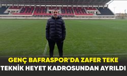 Genç Bafraspor'da Zafer Teke Teknik Heyet Kadrosundan Ayrıldı