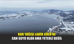 Kar Yağışı Ladik Gölü’ne Can Suyu Oldu Ama Yeterli Değil
