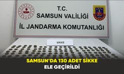 Samsun’da jandarma 130 adet sikke ele geçirildi