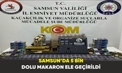 Samsun’da 5 bin dolu makaron ele geçirildi