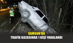 Samsun’da Trafik Kazasında 1 Kişi Yaralandı