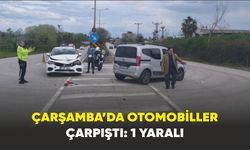 Çarşamba’da otomobiller çarpıştı: 1 yaralı