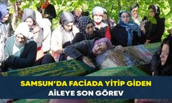 Samsun'da Heyelan Kurbanı Baba ve Evlatları İçin Yürek Yakan Veda