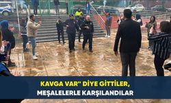 KAVGA VAR" DİYE GİTTİLER, MEŞALELERLE KARŞILANDILAR