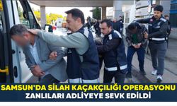 Samsun’da silah kaçakçılığı operasyonu: Zanlılar adliyeye sevk edildi